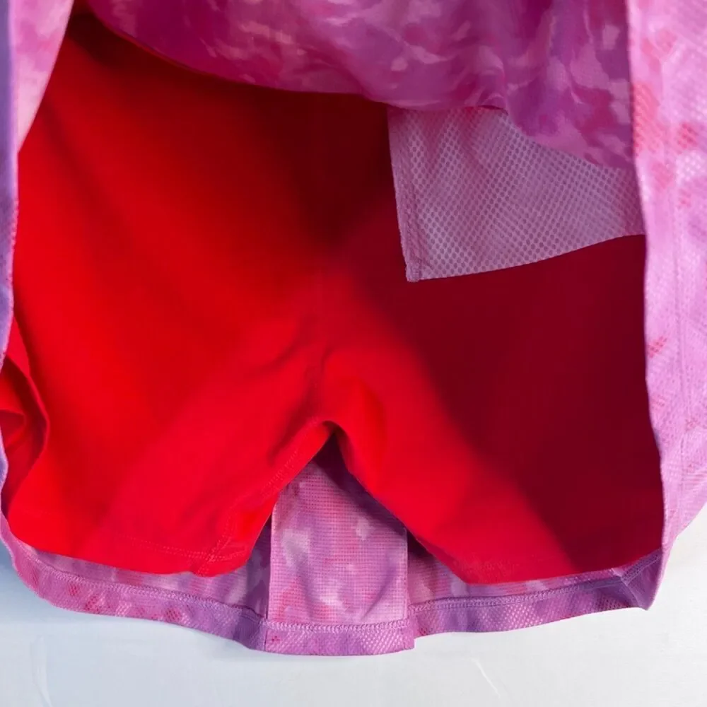 Adidas Two Tone Colorblock Front‎ Pleat Golf Skort Skirt Shorts Liner Size Large